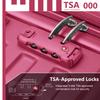 Luggage Sets 6 Piece with Duffel Bags, Hardside Expandable Suitcases with Spinner Wheels TSA Lock, Rose Red