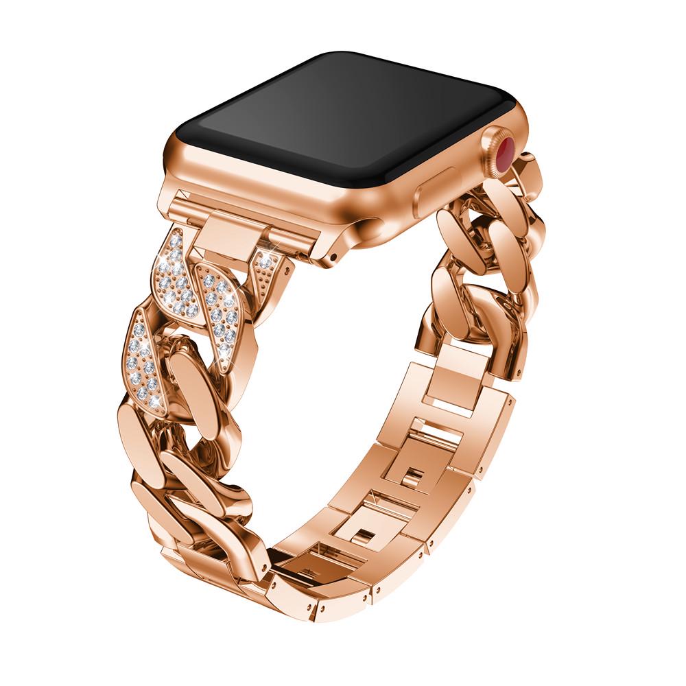 Классический ремешок для Apple Watch Band Ultra 2 49 мм 45 мм 41 мм 42 мм 38 мм 40 мм 44 мм браслет Corre iWatch series 9 8 7 6 5 4 se Diamond Strap