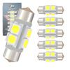 Светодиодные лампы WiseShine DC 24V 36мм 6418 6411 Festoon, Суперяркий 6000K Белый C5W