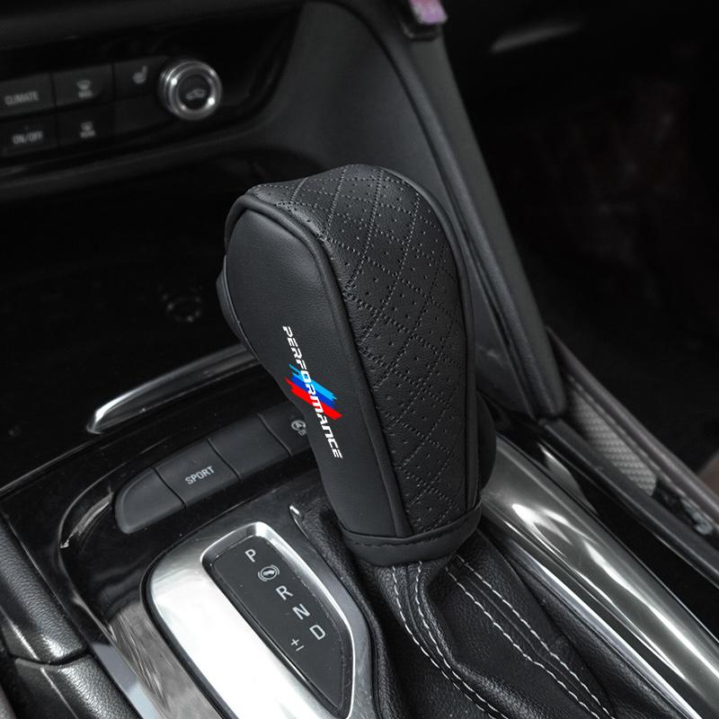 CMU2 PU Car Shift Handle Cover+Auto Non-slip Hand brake Cover For BMW M M3 Performance F20 F40 F22 F30 E90 F32 F06 F07 F46 E60 M5