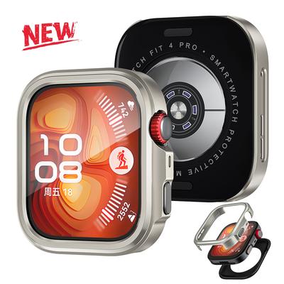 Прочные металлические чехлы для Huawei Watch Fit 4 Pro Полый корпус Аксессуары Бампер Чехол Совместимый с Huawei Fit 4 Pro
