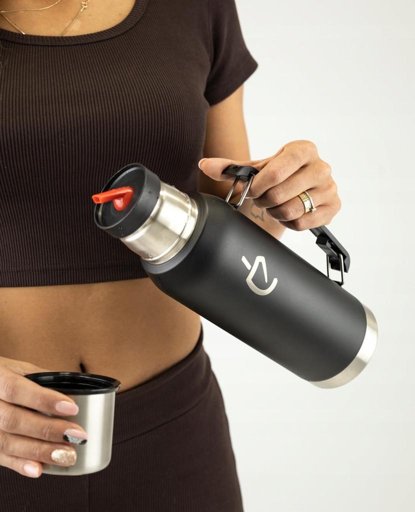 Oryginalny termos inox black 1l do yerba mate od un mate