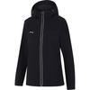 Li Ning Solid Color Hooded Long Sleeve Windbreaker Women Outerwear Black AFDUA12-1