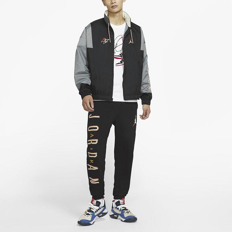 Air Jordan MENS Sport DNA Logo Printed Hooded Jacket Black Men's CK9566-011