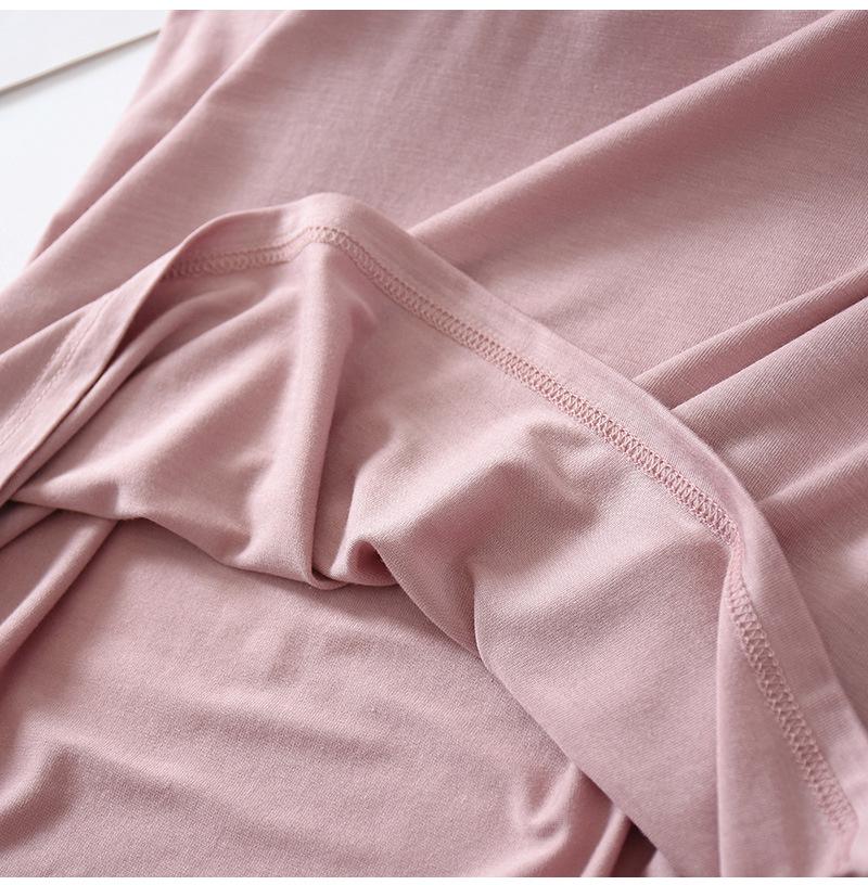 Женский топ из модала с короткими рукавами, утепленный, облегающий, с круглым вырезом, без бюстгальтера