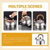 4L Whistling Stovetop Tea Tea Kettle Kettle Stovetop Tea Kettle Water Boiler Kettle Stainless Steel Water Boiler with Handle