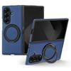 For Samsung Galaxy Z Fold7 5G Case with Ring Kickstand Magnetic Case PU Leather Back Cover