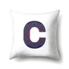 Polyester Pillowcase Home Geometric Striped Print Pillowcase 26 English Letter Cushion Cover