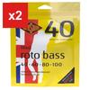 Струны для бас-гитары Rotosound RB40, никелированная сталь, круглая обмотка, средние, .040-.100