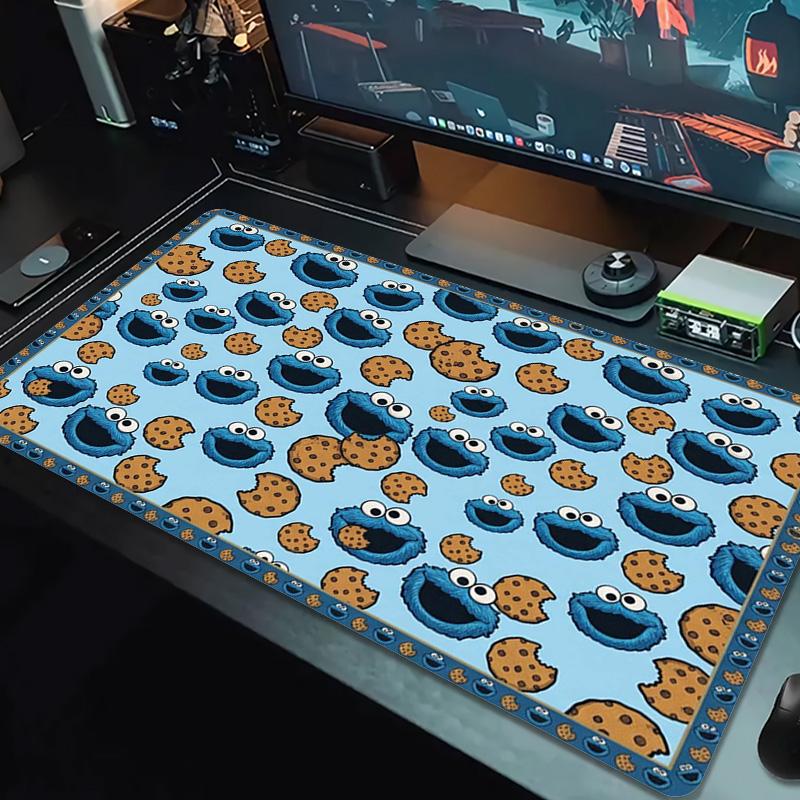 Cookie Monster Color Mouse Pad Large Gaming Table Cushion Non-slip Laptop Tablet Big Mousepad XXL Mat Mini PC Playmat With Lock edge