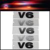 3D Премиум V6 V 6 Буквы автомобиль Капот Крыло багажник Хвост Задний Наклейка Эмблема Значок Стикер для Discovery Evoque Vogue