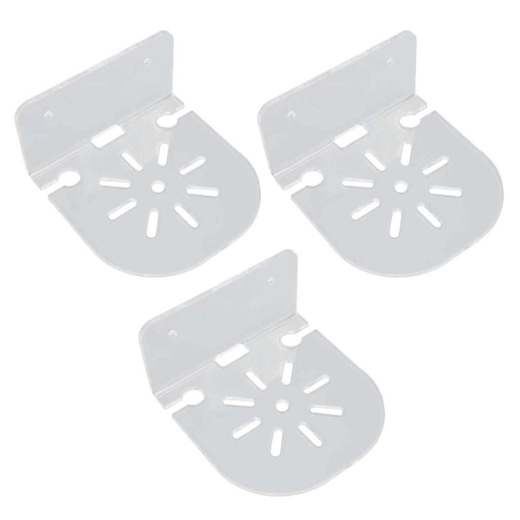 Acrylic Small Floating Shelf Transparent Wall Mounted Holder for Security Camera Speakers Baby Monitoring Device