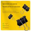 Deli 25mm Black Binder Clips with Bonus Paper Clips