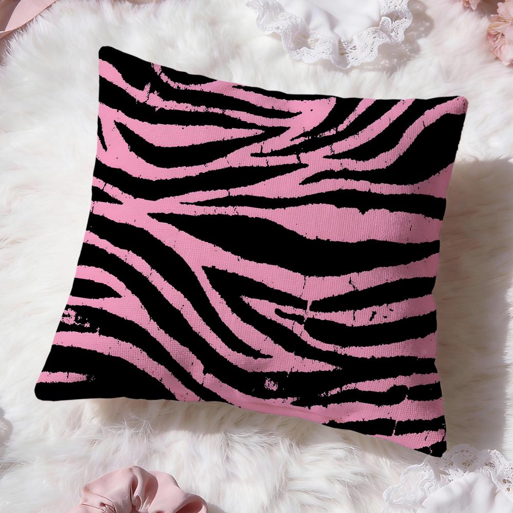 Zebra Texture Cushion Cover Premium Comfort Reversible Pillow Cove Two in One Design for Any Room Car Interior