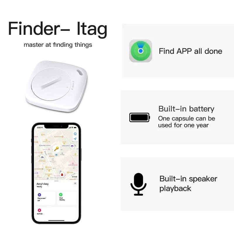 GPS Smart Air Tag Mini Smart Tracker Bluetooth Smart Tag Child Finder Pet Car Lost Tracker для системы Apple IOS Find My APP