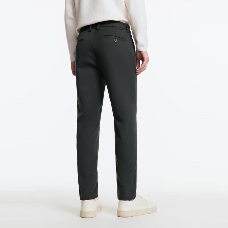 Joeone Men's Easy-Care Wrinkle-Free Straight-Leg Casual Pants