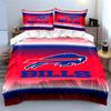 Buffalo Bills Team Logo Red and Blue Bedding Set (1 duvet cover, 2 pillowcases, duvet not included) sofas
