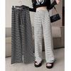 Narrow Striped Wide-leg Pants for Women In Spring and Summer New High-waisted Drooping Small Person Looking Tall and Casual Floor-moving Trousers