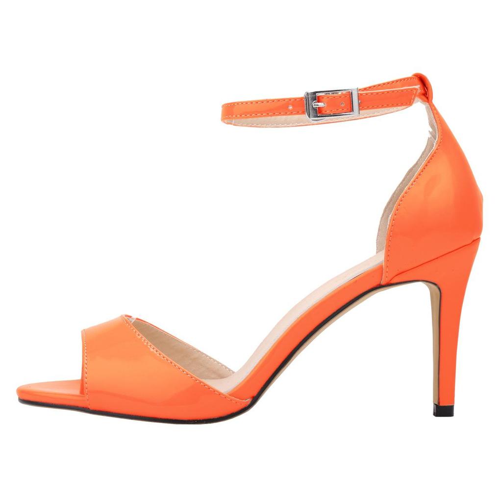 8 см тонкие высокие каблуки сандалии из лакированной кожи ремешок на щиколотке летние сексуальные вечерние свадебные женские туфли-лодочки обувь