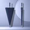 24-Bone Long Handle Umbrella: Large, Double-Reinforced Automatic Business Umbrella