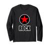 Звездный Узор ROCK [Звезды Рока] (красный) [Музыка] Концертный костюм для группы Крутая стильная футболка с длинным рукавом