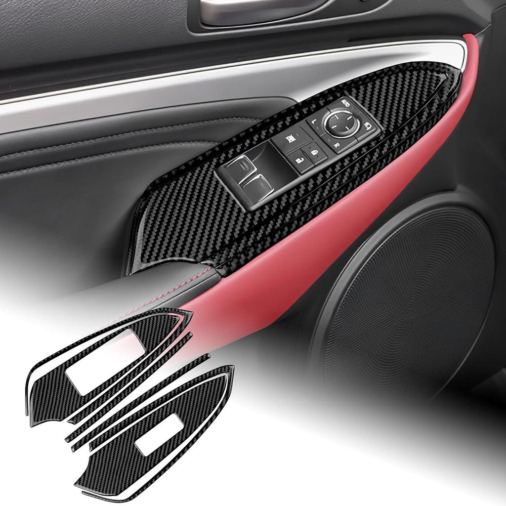 AIRSPEED для Lexus RC Накладка панели переключателя управления окнами и дверями, рамка кнопки стеклоподъемника, наклейка, аксессуары для внутренней отделки для Lexus RC300 RC350 RC200T