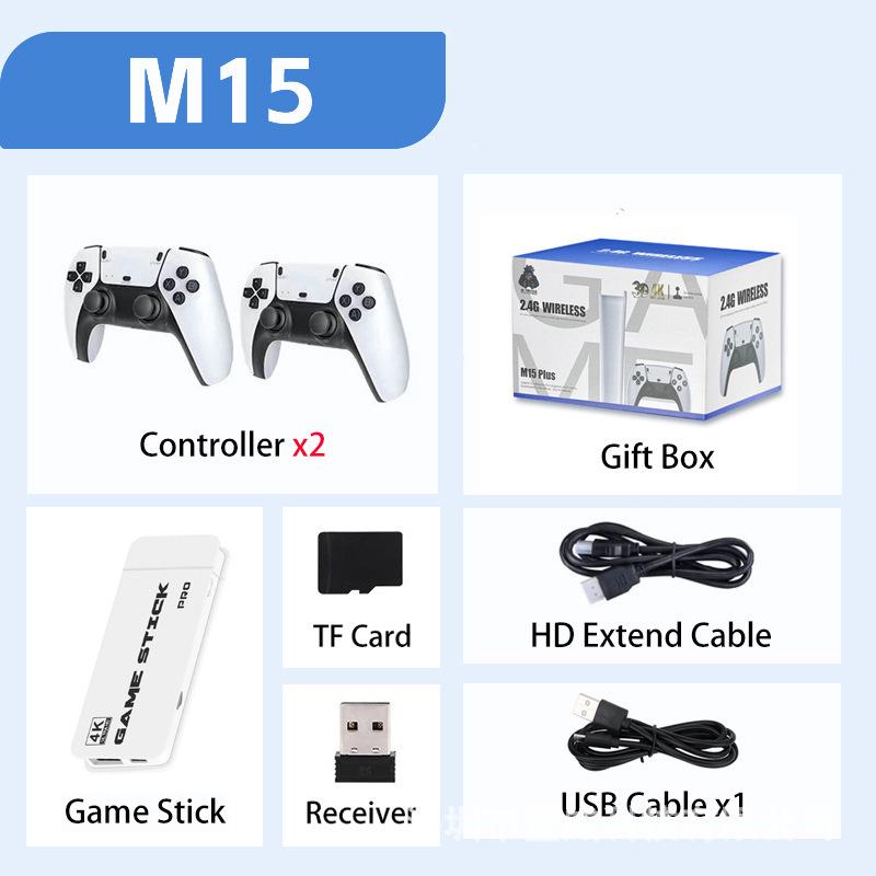 Беспроводная ретро-игровая консоль M15: 2.4G Bluetooth, HDMI, Подключение к HD-телевизору для домашнего аркадного автомата и портативной PSP