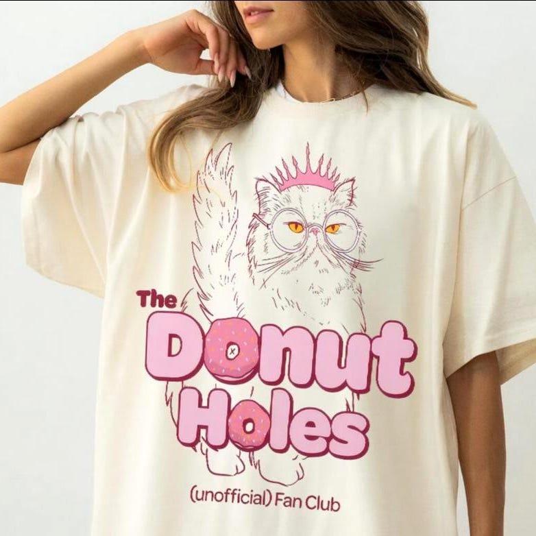 Donut Holes Shirt Dungeon Crawler Carl Tshirt Goddamnit Donut Tee Movie Tee Tshirt Short Sleeve Womens Tshirts for Unisex