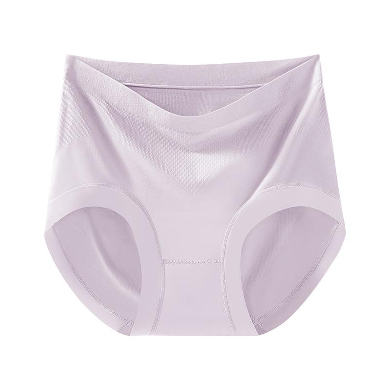 Нижнее белье 7A антибактериальное бесшовное женское нижнее белье, приятное для кожи, мягкое, однотонное, облегающее бедра, треугольные трусики