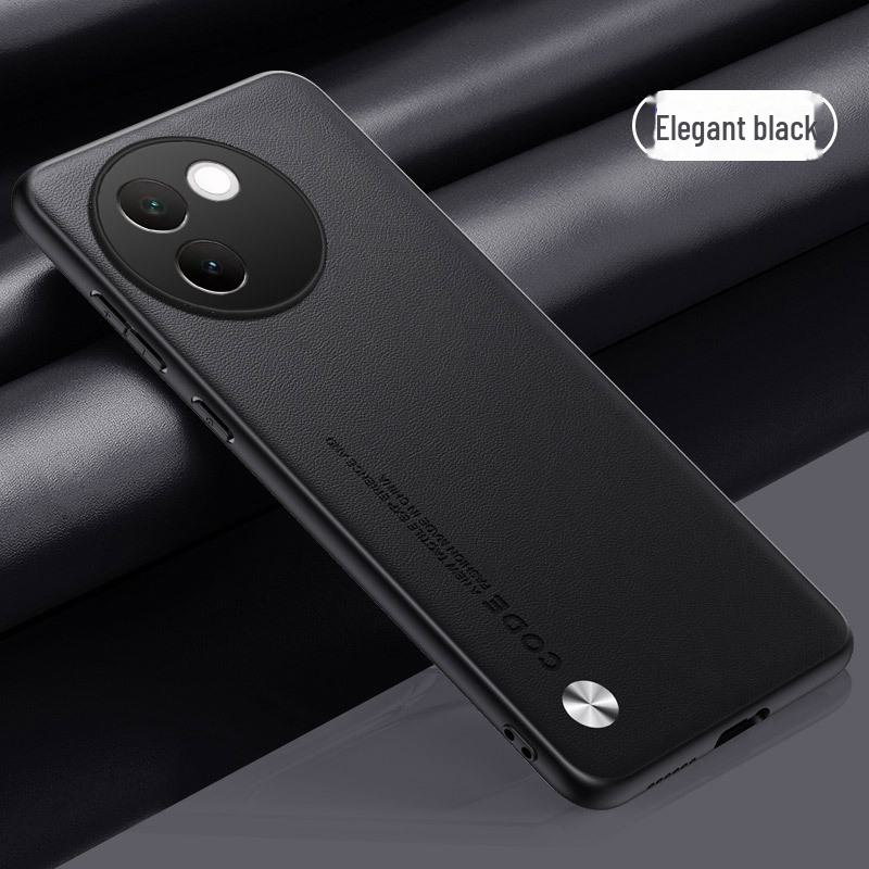 Защитный чехол Vivo V30e из кожи и углеродного волокна с кевларом — универсальный чехол для V23, V30Pro, V25