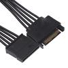 30Cm Sata 15Pin Male To Female Power Cable Hdd Ssd Power Supply Cable
