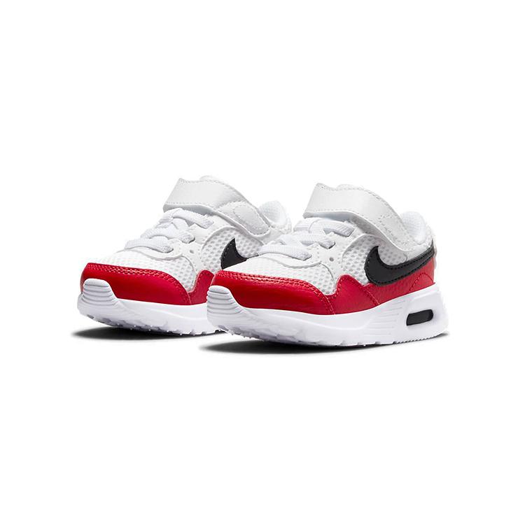 Nike Air Max SC Low top Running Shoes White Red Black Infant And Toddler CZ5361-106