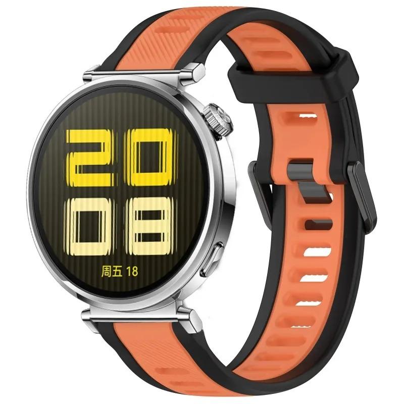 18 мм двухцветный силиконовый ремешок для Huawei Watch GT5 41 мм GT5Pro 42 мм браслет удобный ремешок для Huawei Watch GT4 41 мм Correa