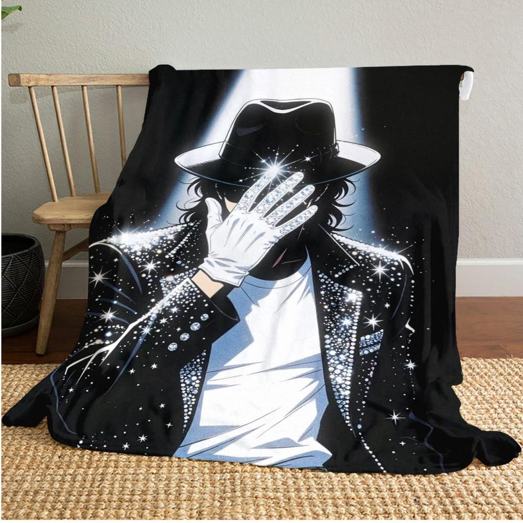 michael jackson Plush Blanket Soft Comfortable All Seasons Perfect Gift Couch Office Nap Outdoor Travel Blanket