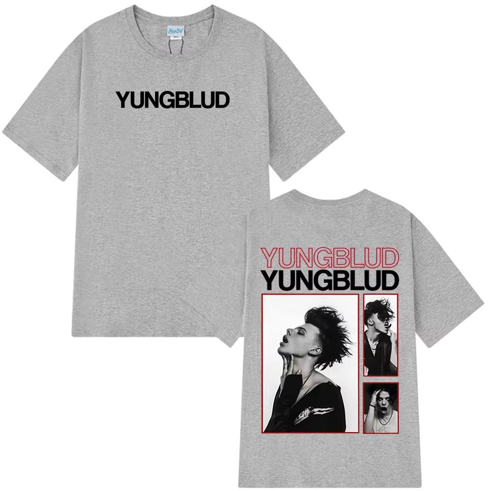Singer Yungblud Unisexs 100Cotton shirt Y2k IDOLS Album Graphic Oneck shirt Summer Hip Hop fashion High Quality Oversized Tshirt