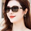Модные женские поляризационные солнцезащитные очки с защитой от УФ-лучей 2024 года - Большая оправа, Трендовый стиль инфлюенсера для круглого лица