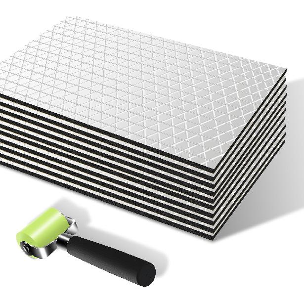 Sound Deadening Material for Cars 157mil (4mm) 6sqft Adhesive Automotive Sound Dampening Foam Mat Soundproof Deadener Closed Cell Foam Noise Reducing