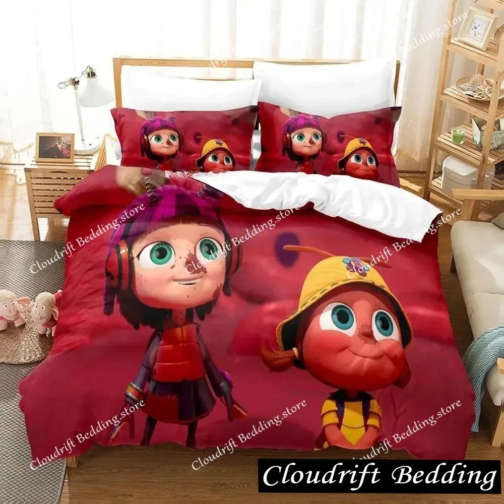 Постельное белье Beat Bugs Односпальный Полуторный Двуспальный Кинг-сайз Комплект постельного белья Взрослый Детский Спальня Комплекты пододеяльников Комплекты простыней с 3D-принтом Аниме