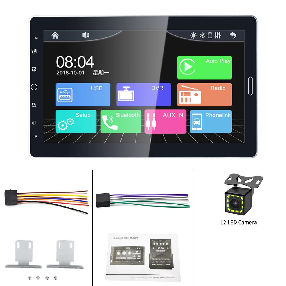 Reakosound Автомобильный радиоприемник 10,1'' сенсорный экран Carplay Универсальный 1 Din автомобильный мультимедиа с Bluetooth Видео Авто Радио Радиоприемник