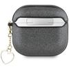 Etui Guess Metallic Script Charm Do      Airpods 4 Czarny