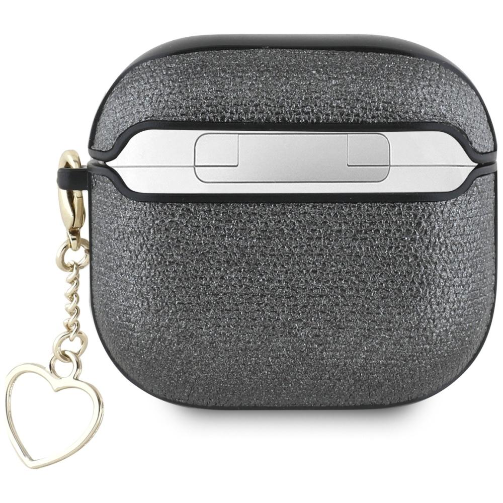 Etui Guess Metallic Script Charm Do      Airpods 4 Czarny
