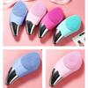 Mini Ultrasonic Facial Cleansing Brush Silicone Electric Sonic Face Skin Washing Massager USB Rechargeable Blackhead Remover