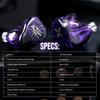 Linsoul Kiwi Ears Quartet Hybrid Wired HiFi наушники Эргономичный дизайн Принимает стерео штекер 2pin разъем наушники со сбалансированным звуком