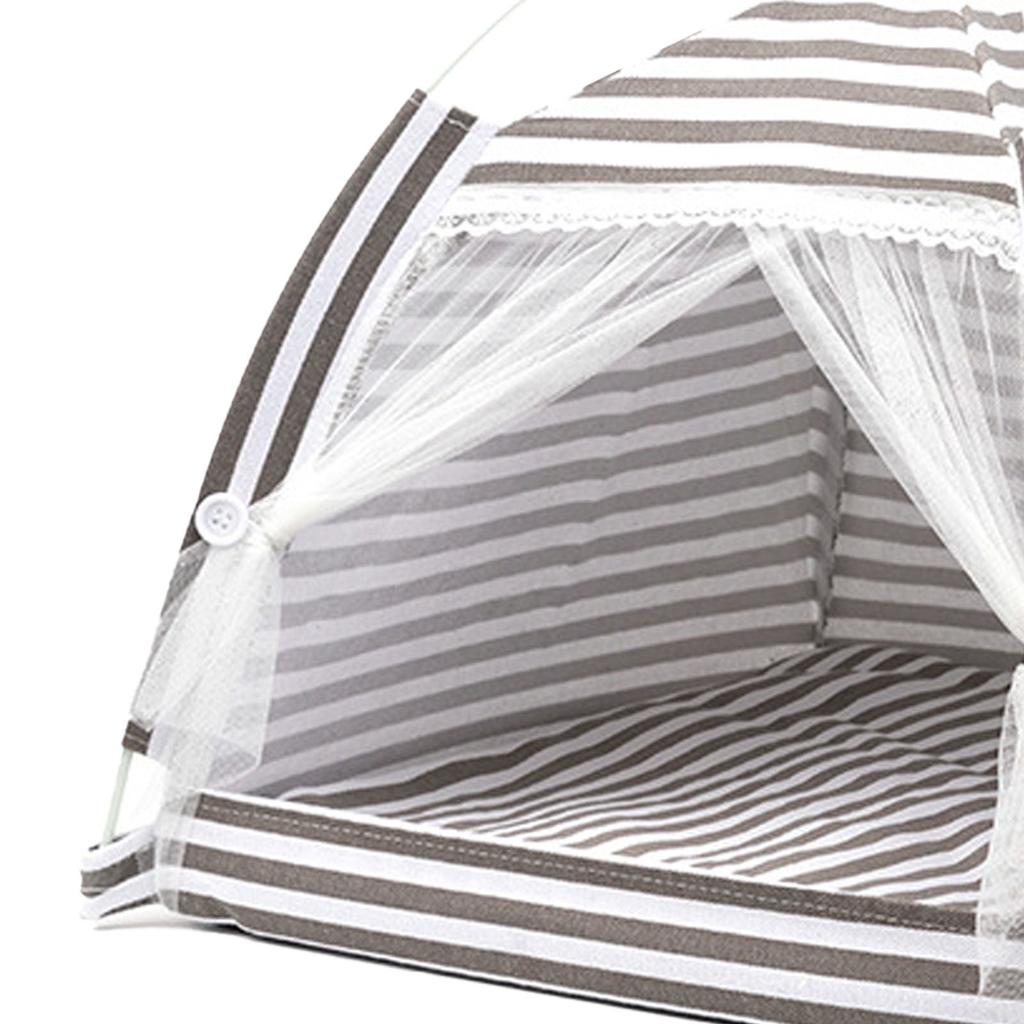 Теплая спальная палатка для питомцев, съемная, из хлопка и льна, палатка для питомцев для дома для кошек, собак, маленьких и средних размеров