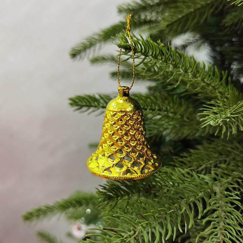 Christmas Decor Set: Tree Ornaments, Bells & Clock (12 Pieces)