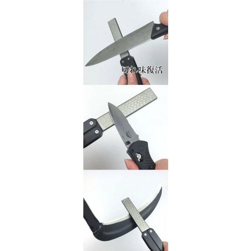 ShopXJ Folding Diamond Knife Sharpener, Sharpening Stone, Whetstone for Sharpening Knives and Cutters, Compact, Slim, and Portable for Home and Kitche