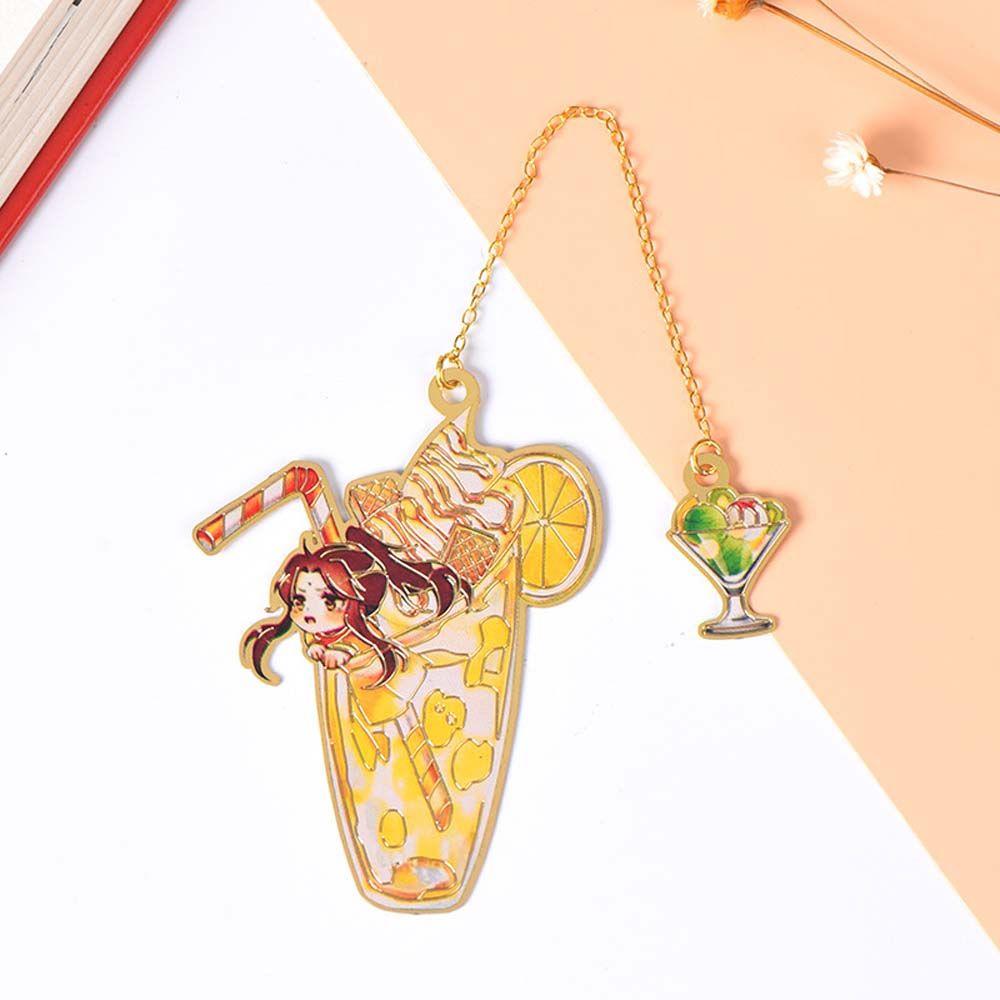Student Gift Pendant Wei Wuxian Hollow Bookmark Pagination Mark Book Markers Mo Dao Zu Shi Bookmark