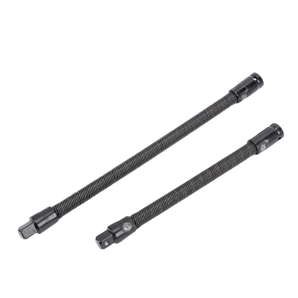 2pcs Spring Steel Bendable Socket Extender Flex Reach Tool  Industrial Mechanical Projects