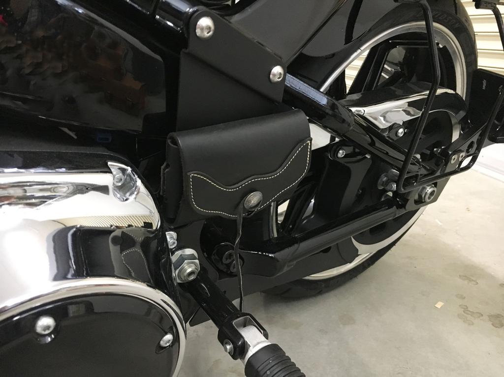 Kijima Motorcycle Parts, Steel ETC Case Mounting Bracket for FXBR ('18-), Black, HD-06675