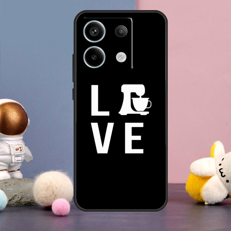 Love Baking Chef Knife Case For Xiaomi Redmi Note 13 11 9 10 12 Pro Plus 12S 11S 10S 9S Redmi 12 10C 12C 13C Cover